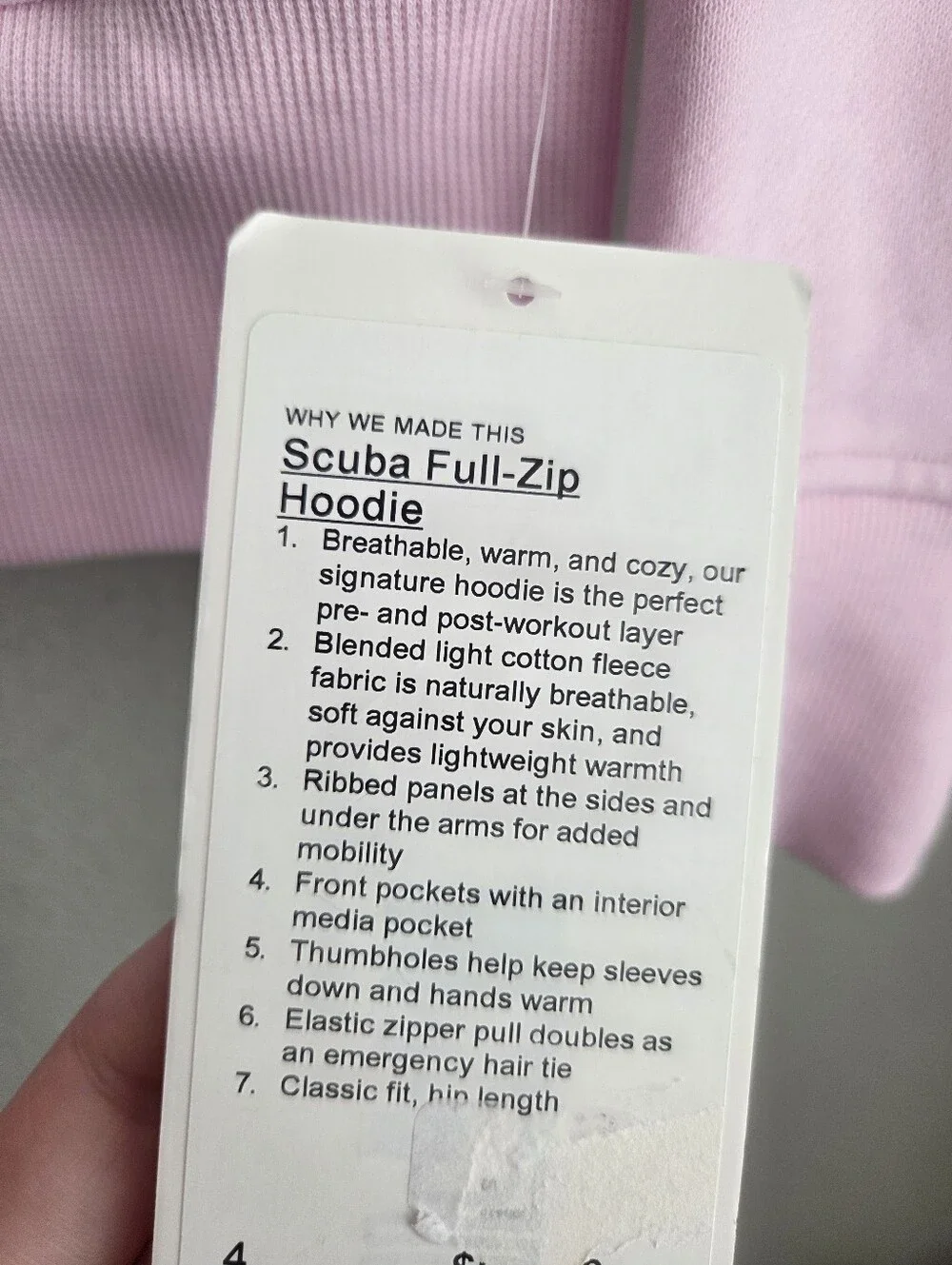 Lululemon Scuba Full-Zip Hoodie size 4 NWT